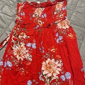 American Eagle Floral Tubetop style Jumpsuit